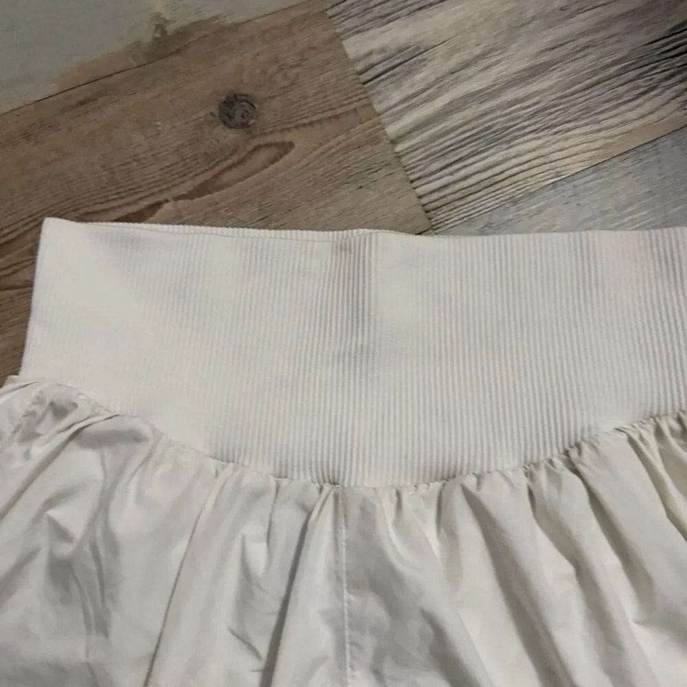 FP Movement Good Karma Tennis Shorts Large White High Rise Free People